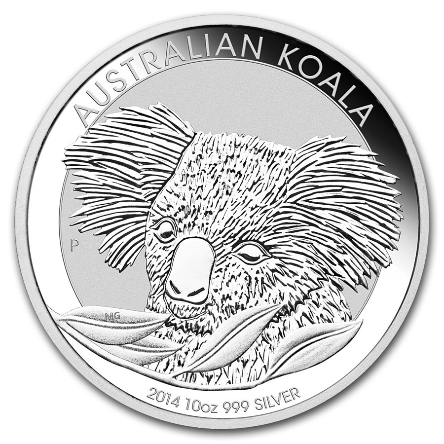 2014 10oz 10 AUD Australian Silver Koala Coin European Mint