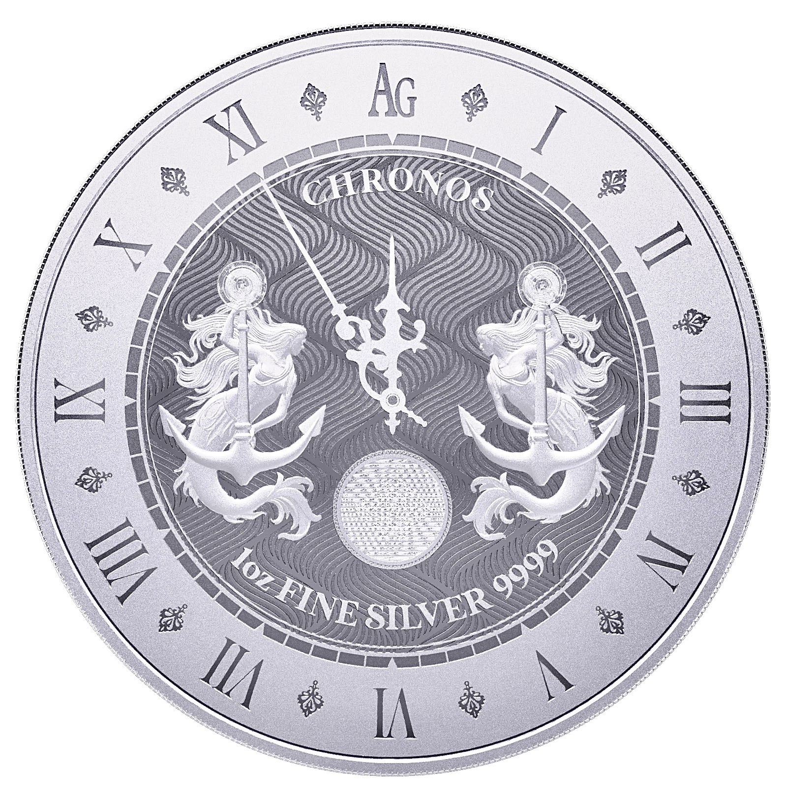 2021 1 oz $5 NZD Tokelau Silver Chronos Coin BU | European Mint