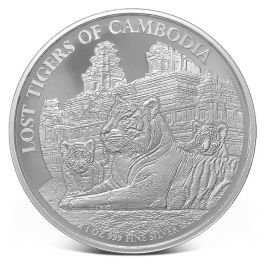 2025 1 oz 3000 Riels Cambodia Silver Lost Tigers of Cambodia Coin